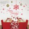 Happy Holidays Snow Flakes wall decal