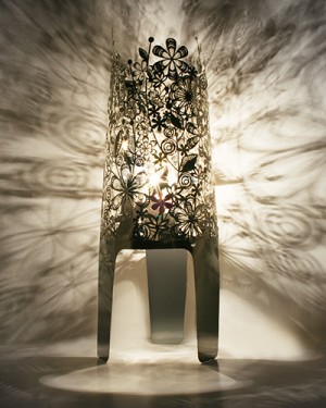 Shadow Lamp Efflorescent in Silver