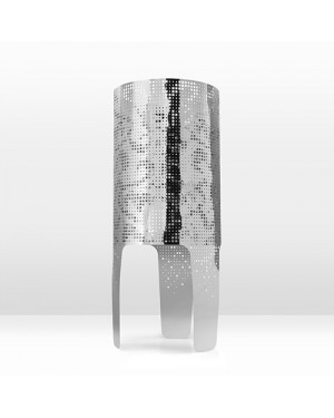 Shadow Lamp Wallpaper in Silver