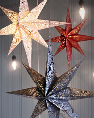Paper Star Magical Night set of 3 - All Colors