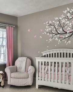 Natural Nursery Tree With Birds