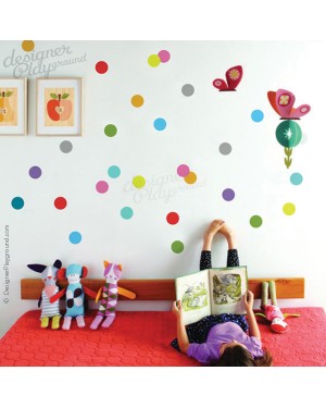 Colorful Polka Dots Wall Decal