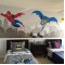 Batman and Spiderman Super Hero Themed Room Wall Decal