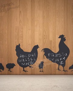 Chicken Family Silhouette