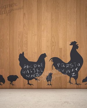 Chicken Family Silhouette