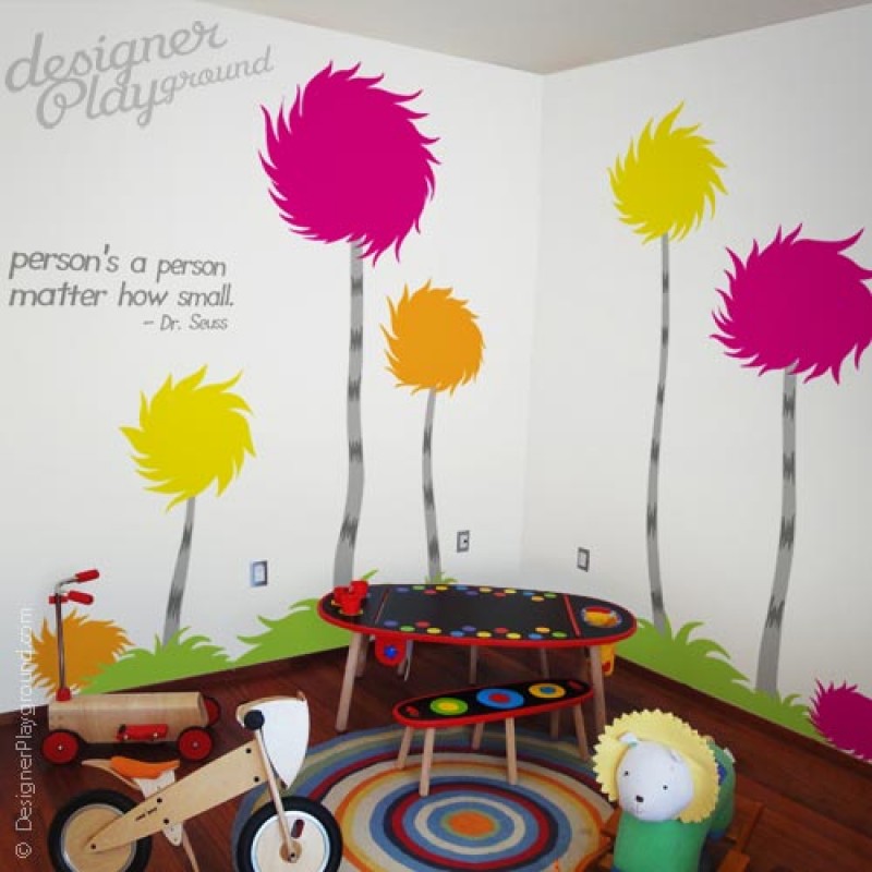 Dr Seuss Truffle Trees wall decal
