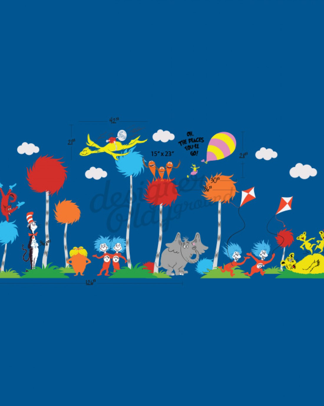 Hop on Pop Dr Seuss Wall Decal