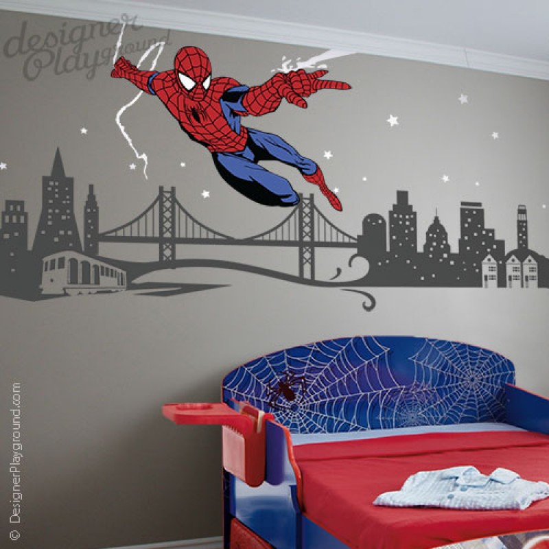 Spiderman wall decal