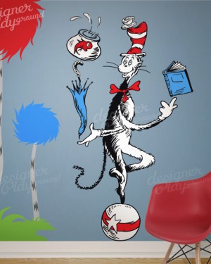 Cat in The Hat Juggling on a Ball Dr Seuss Character