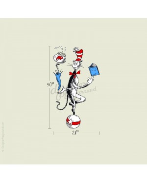 Cat in The Hat Juggling on a Ball Dr Seuss Character