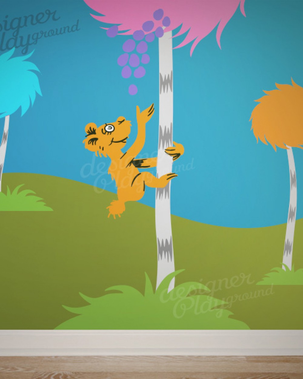 Barbaloot Bear Eating Fruits Dr Seuss Character